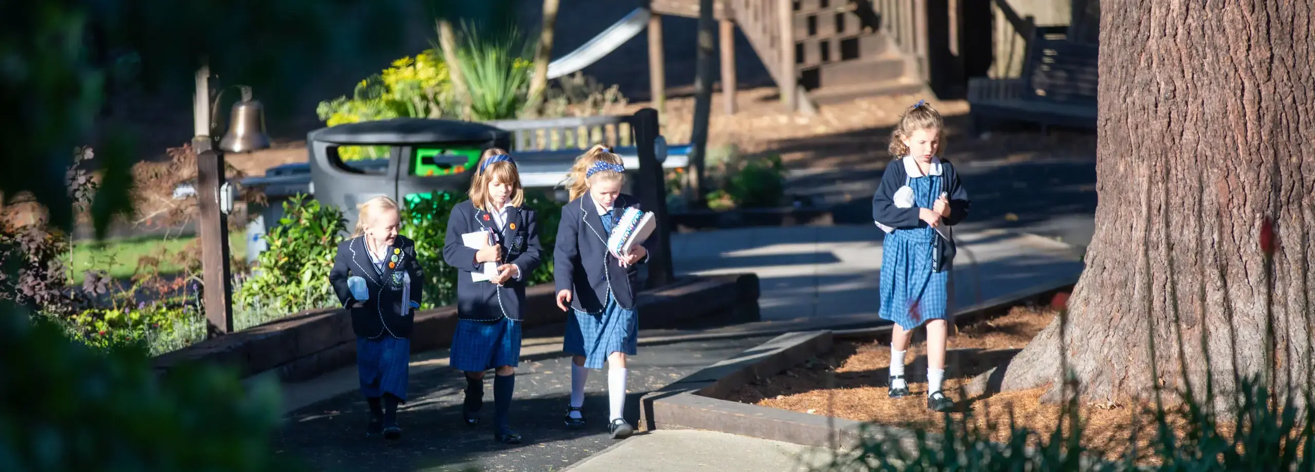 Lower School pupils walking between lessons