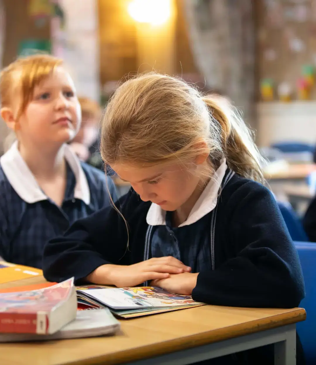 Girls in class